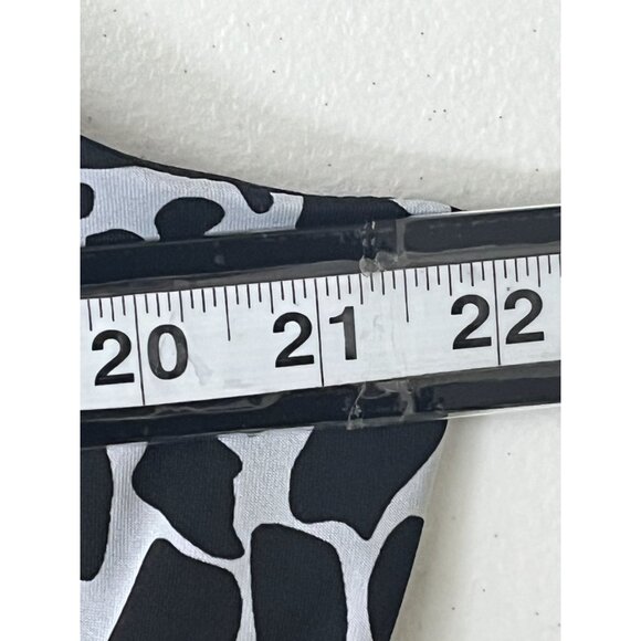 True Envy Plus 20W Black White Abstract Print Maxi Dress - Picture 9 of 13